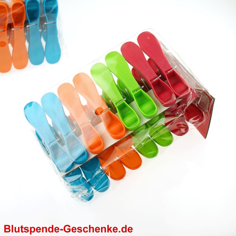 Blutspendegeschenk W&auml;scheklammern modern