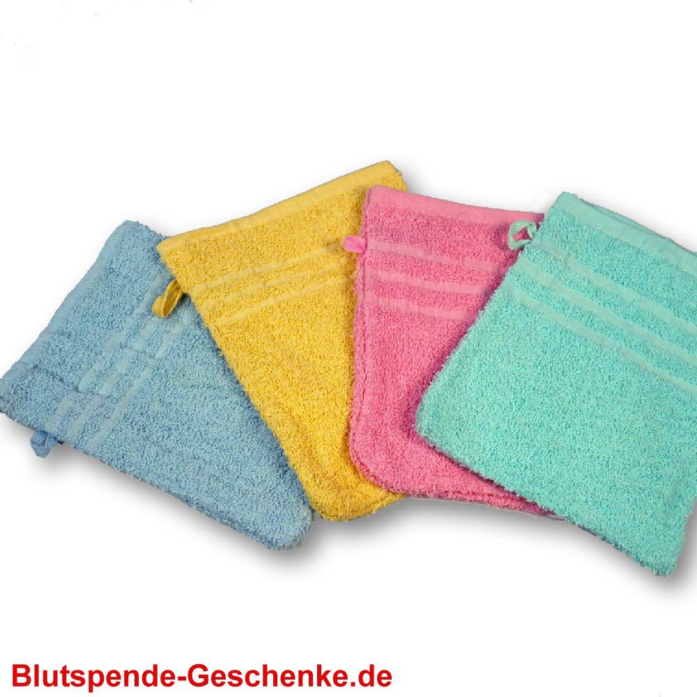 Blutspendegeschenk Waschhandschuh