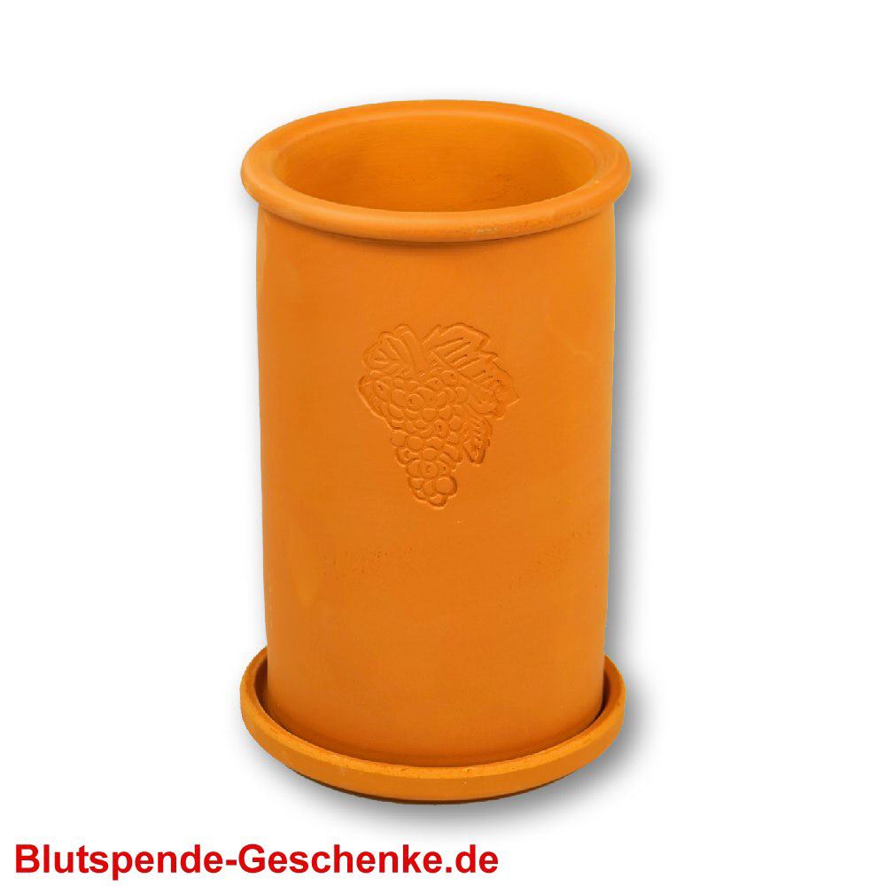 Blutspendegeschenk Terracotta-Weink&uuml;hler