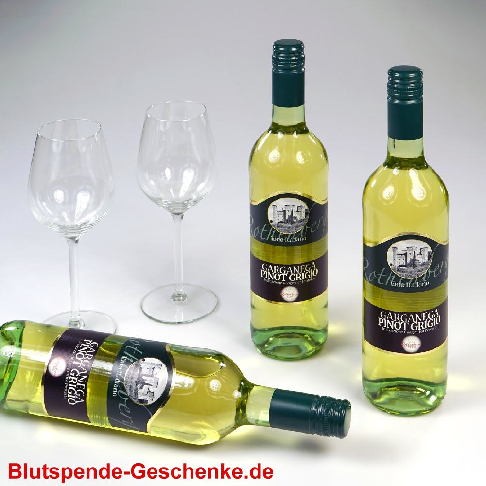 Blutspendegeschenk Weisswein