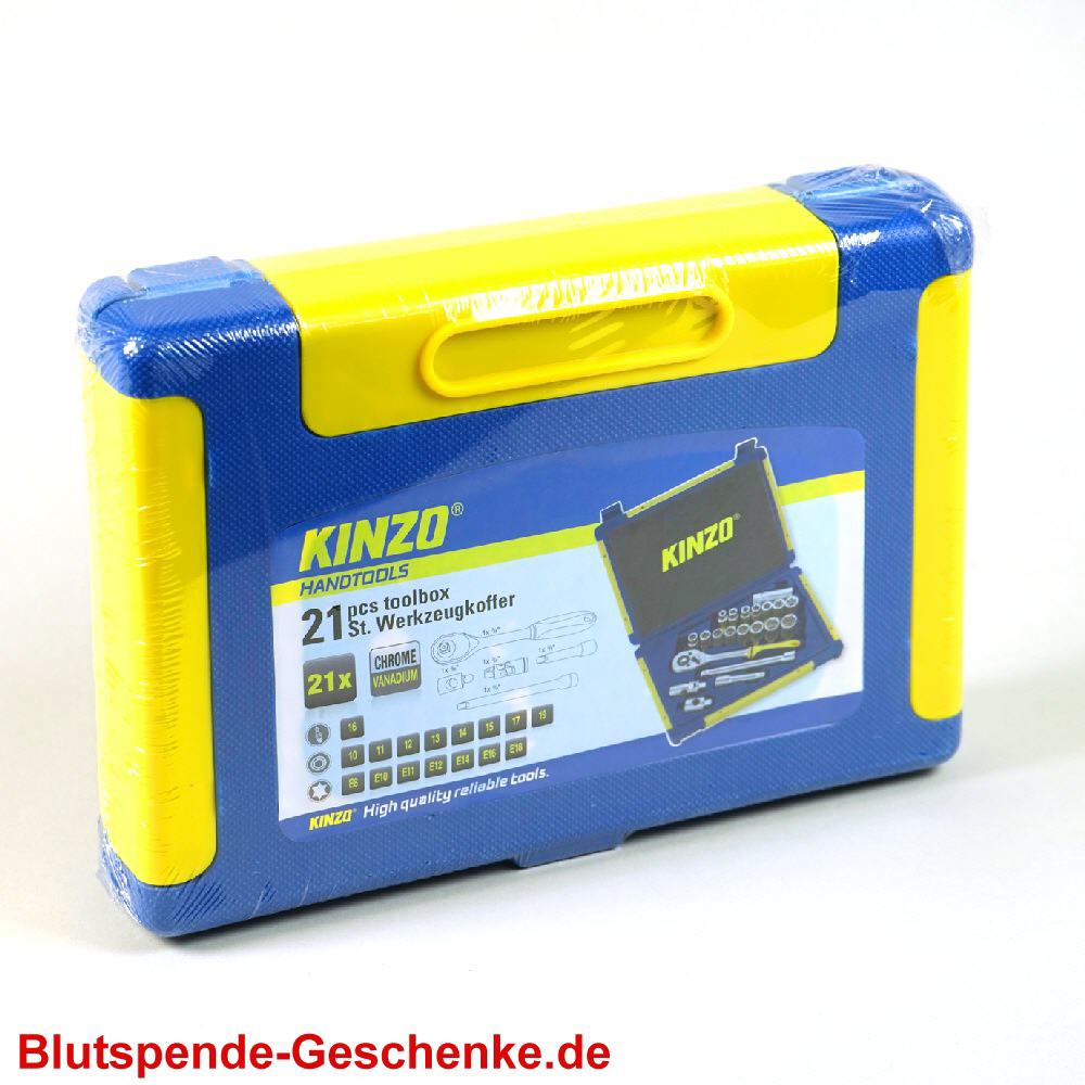 Blutspendegeschenk 21-teiliger Werkzeugkoffer