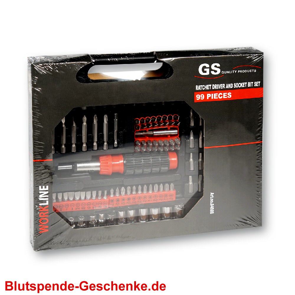 Blutspendegeschenk Werkzeugkoffer Bitset