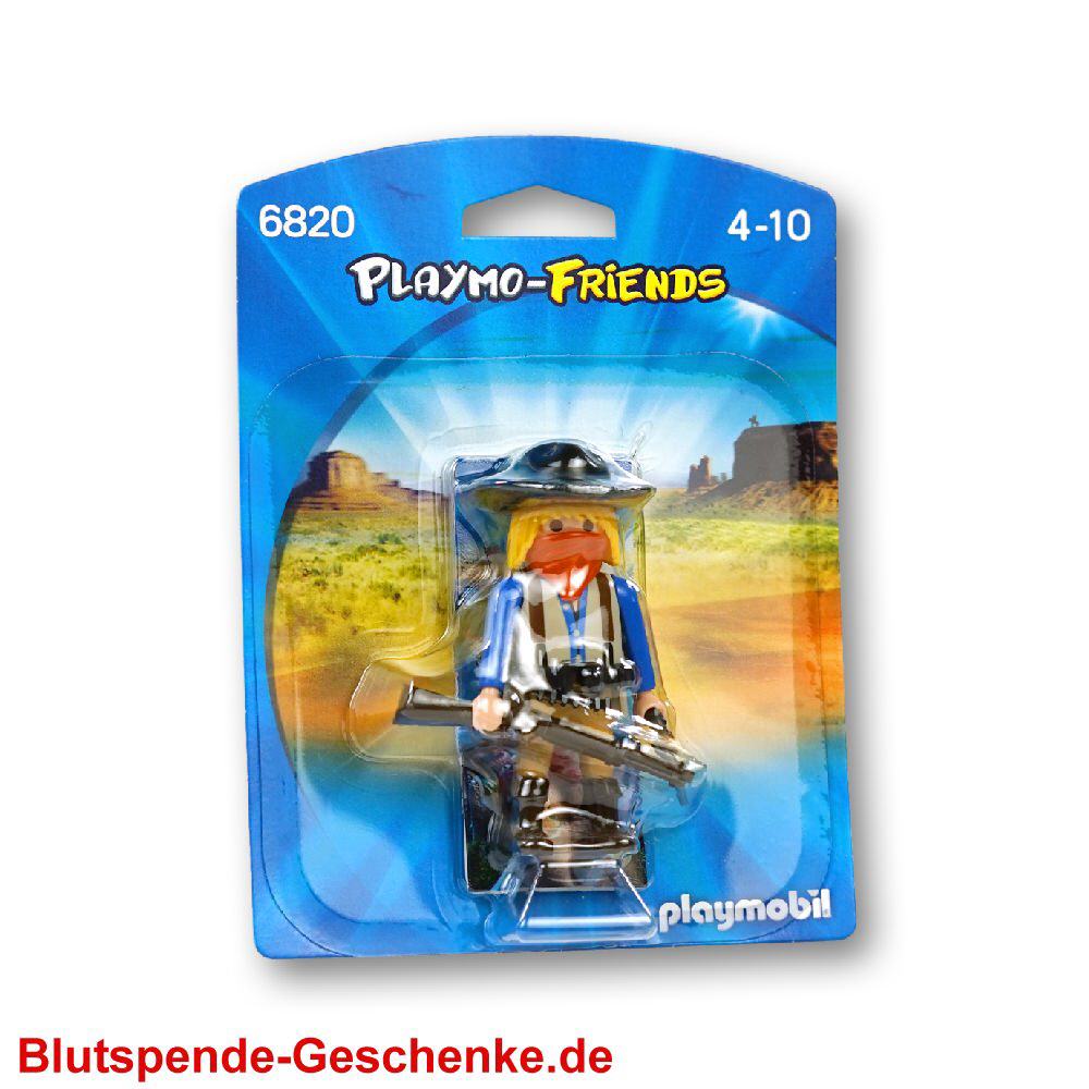 Blutspendegeschenk Cowboy Playmobil