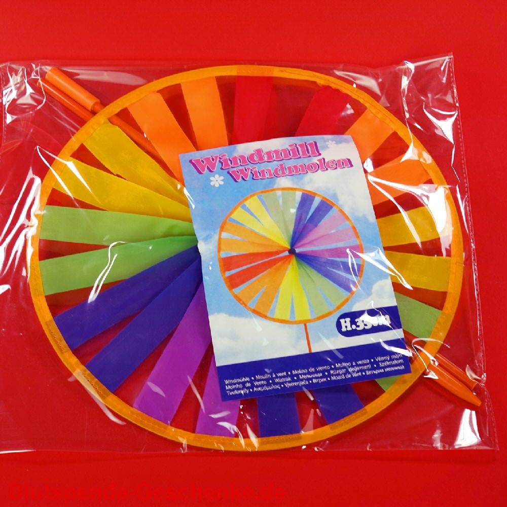 Blutspendegeschenk Blumen-Windrad