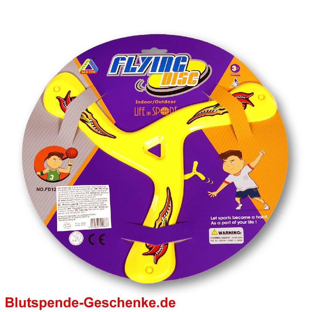 Blutspendegeschenk Wurfscheibe