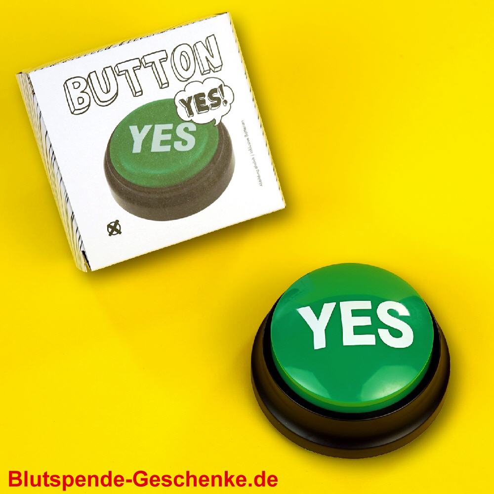 Blutspendegeschenk YES-Button