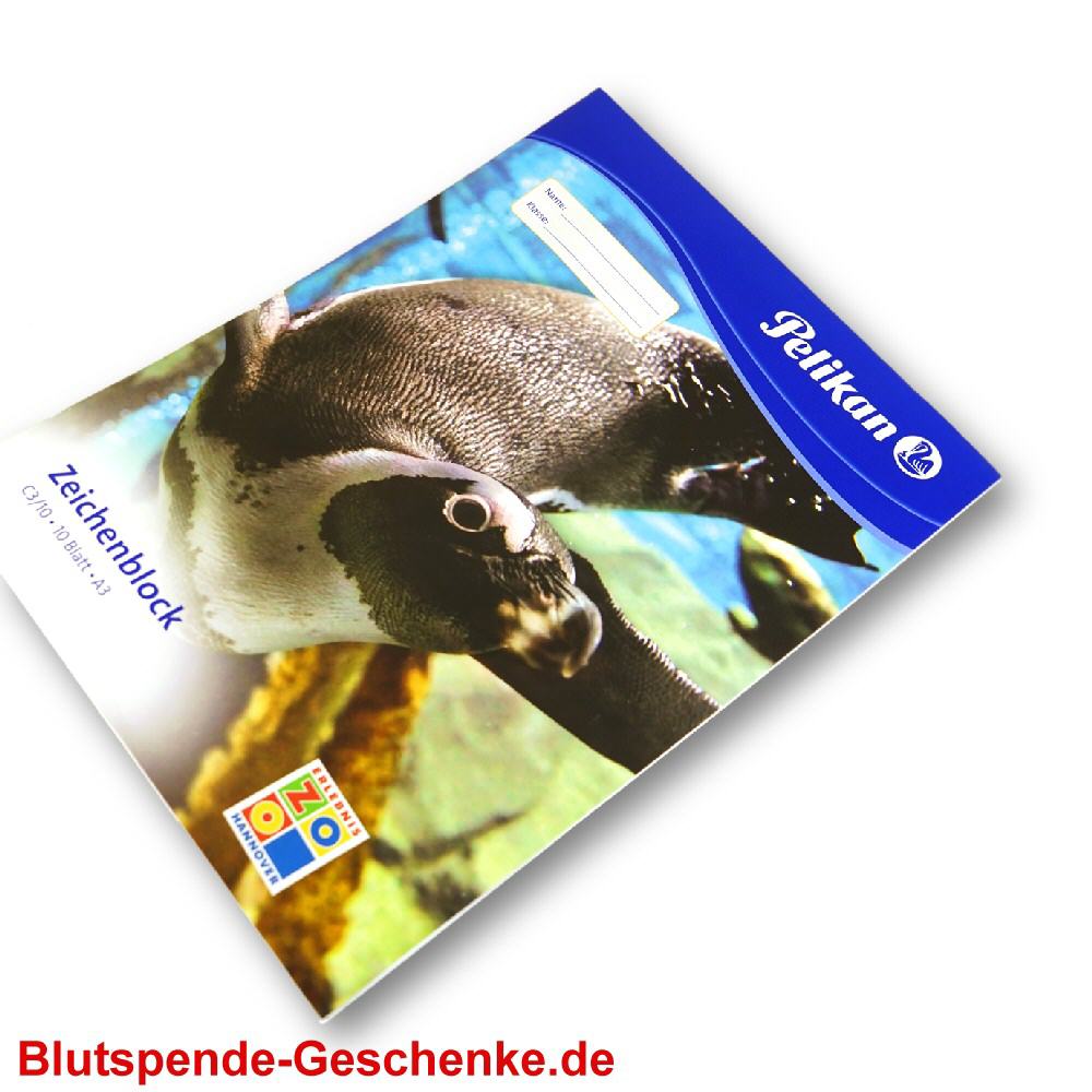 Blutspendegeschenk DIN A3 Zeichenblocks
