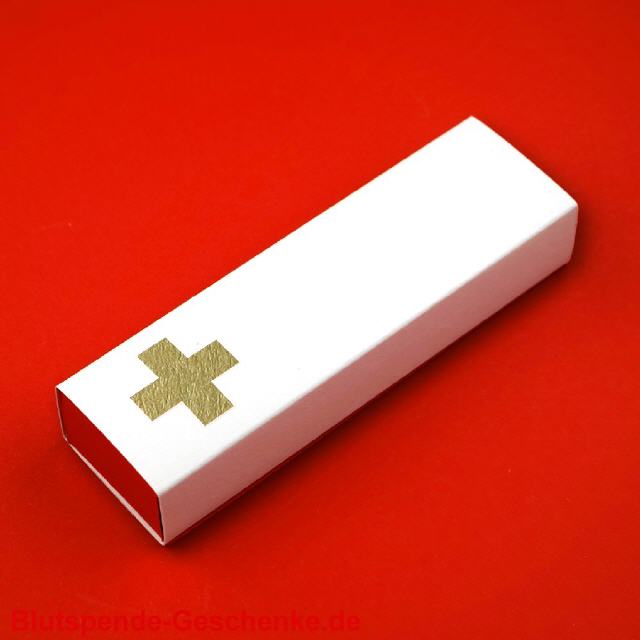 Falt-Schiebegeschenkbox mit Kreuz / Pluszeichen