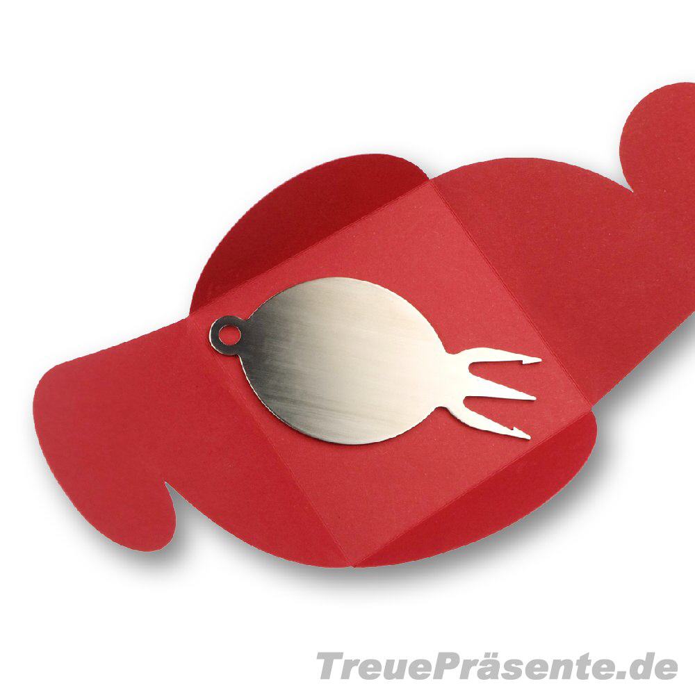 Geschenkverpackung Currywurstgabel