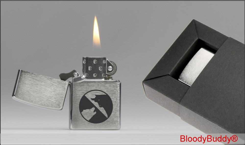 Blutspendegeschenk Zippo-Benzinfeuerzeug